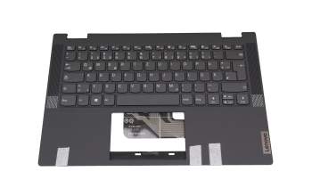 AYP6Y-100095 original Lenovo keyboard incl. topcase DE (german) dark grey/grey (platinum grey)