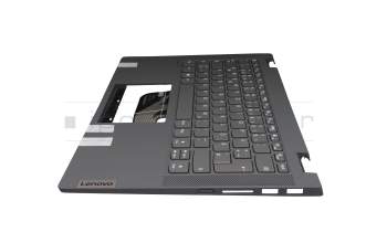 AYP6Y-100095 original Lenovo keyboard incl. topcase DE (german) dark grey/grey (platinum grey)