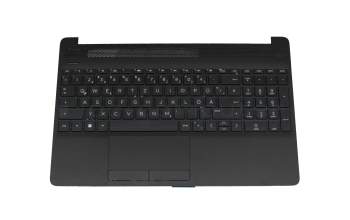 BJTUFA4LZG607B original HP keyboard incl. topcase DE (german) black/black (PTP)