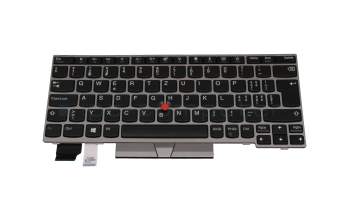 CMSNBL-84CH original Lenovo keyboard CH (swiss) black/silver matt with mouse-stick