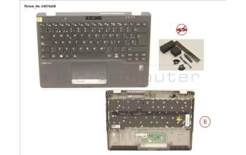 Fujitsu CP794074-XX UPPER ASSY INCL. KEYB SPAIN W/FP