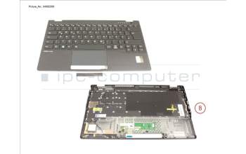 Fujitsu CP827061-XX UPPER ASSY INCL. KB GERMAN W/ PV(5G ANT)