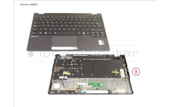 Fujitsu CP827077-XX UPPER ASSY INCL. KB SPAIN W/ PV (5G ANT)