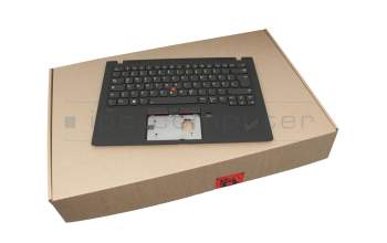 CS19BL-85D0 original Lenovo keyboard incl. topcase DE (german) black/black with backlight and mouse-stick