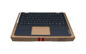 DC33002GC00 original Lenovo keyboard incl. topcase DE (german) blue/blue with backlight (Abyss Blue)