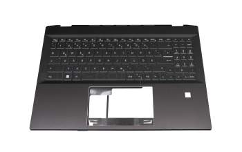 E2P-59101XX-TA2 original MSI keyboard incl. topcase DE (german) black/black with backlight