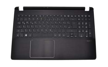 EAZRK002010-1 original Acer keyboard incl. topcase DE (german) black/black