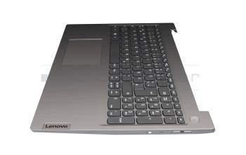 EC1JV000200 original Lenovo keyboard incl. topcase DE (german) grey/silver