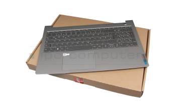 ET2XE000900WAH original Lenovo keyboard incl. topcase DE (german) grey/grey with backlight