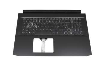 FA3BH000200 original Acer keyboard incl. topcase DE (german) black/black with backlight