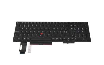 FU53722 original Lenovo keyboard CH (swiss) black/black with mouse-stick