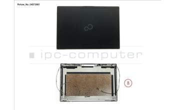 Fujitsu FUJ:CP775915-XX LCD BACK COVER BLACK TOUCH