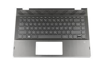 HPM17K13D0J4421 original HP keyboard incl. topcase DE (german) black/black with backlight