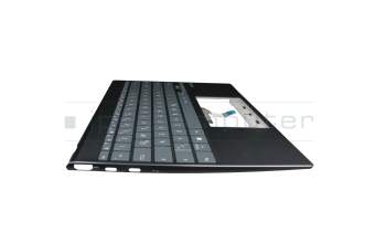 HQ207209350001513 original Asus keyboard incl. topcase DE (german) grey/grey with backlight