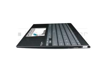 HQ207209350001513 original Asus keyboard incl. topcase DE (german) grey/grey with backlight