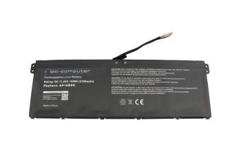 IPC-Computer battery 11.25V (Type AP19B8K) compatible to Acer 3INP5/82/70 with 42Wh