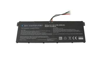 IPC-Computer battery 11.4V (Type AC14B18J) compatible to Acer KT.0030G.011 with 41Wh