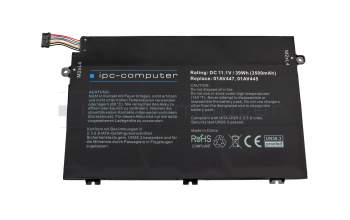 IPC-Computer battery compatible to Lenovo 01AV447 with 39Wh