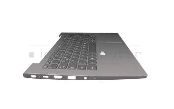 KT01-19C3EK01GRRA000 original Lenovo keyboard incl. topcase DE (german) grey/grey with backlight