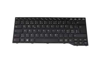 Keyboard CH (swiss) black/black matte original suitable for Fujitsu LifeBook E544