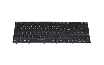 Keyboard DE (german) black with backlight (N85) original suitable for Gaming Guru Ice wide (NB60TK1)