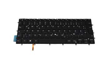 Keyboard DE (german) black with backlight original suitable for Dell XPS 13 (9380)