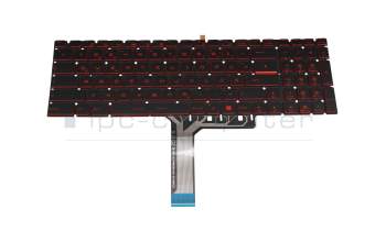 Keyboard DE (german) black with backlight original suitable for MSI GL63 8SE/8SEK (MS-16P7)