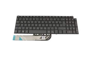 Keyboard DE (german) grey with backlight original suitable for Dell Inspiron 15 (7590)