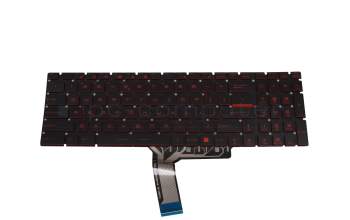 Keyboard US (english) black with backlight original suitable for MSI GF75 Thin 9SD/9SE/9SEK (MS-17F3)