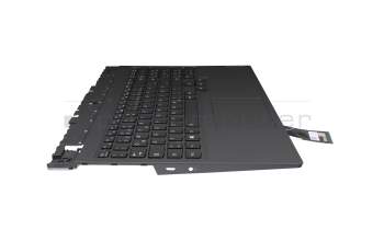 Keyboard incl. topcase DE (german) black/black with backlight RGB original suitable for Lenovo Legion 5-15ACH6A (82NW)