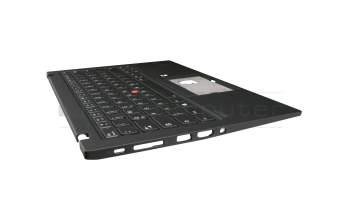 Keyboard incl. topcase DE (german) black/black with backlight and mouse-stick WWAN original suitable for Lenovo ThinkPad X1 Carbon 8th Gen (20UA/20U9)