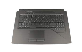 Keyboard incl. topcase DE (german) black/black with backlight original suitable for Asus ROG Strix SCAR GL703GM