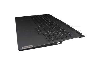 Keyboard incl. topcase DE (german) black/black with backlight original suitable for Lenovo Legion 5-15ACH6H (82JU)