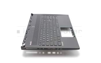 Keyboard incl. topcase DE (german) black/black with backlight original suitable for MSI WS60 2OJ/20JU (MS-16H3)