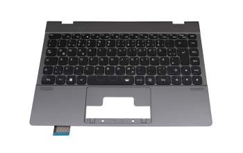 Keyboard incl. topcase DE (german) black/grey with backlight original suitable for Medion Akoya E14413 (W1140T)