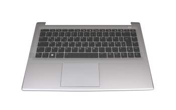 Keyboard incl. topcase DE (german) black/grey with backlight original suitable for Medion Akoya P15647/P15648 (M15CLN)