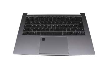 Keyboard incl. topcase DE (german) black/grey with backlight original suitable for Medion Akoya S14409