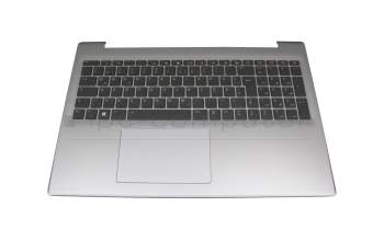 Keyboard incl. topcase DE (german) black/grey with backlight original suitable for Medion Akoya S17413 (M17AUN)