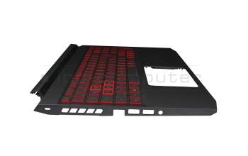 Keyboard incl. topcase DE (german) black/red/black with backlight (Geforce1650) original suitable for Acer Nitro 5 (AN515-55)