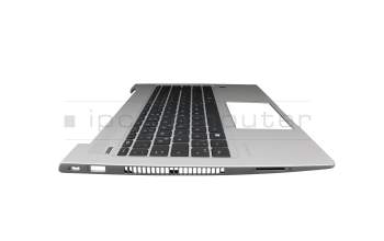 Keyboard incl. topcase DE (german) black/silver with backlight (Heatshield) original suitable for HP ProBook 440 G7