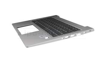 Keyboard incl. topcase DE (german) black/silver with backlight original suitable for HP ProBook 430 G7