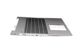 Keyboard incl. topcase DE (german) black/silver with backlight original suitable for HP ProBook 450 G6