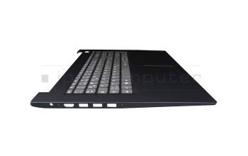 Keyboard incl. topcase DE (german) grey/blue (Fingerprint) original suitable for Lenovo IdeaPad 3-17ARE05 (81W5)