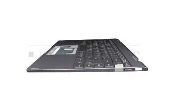 Keyboard incl. topcase DE (german) grey/grey original suitable for Emdoor YM14G