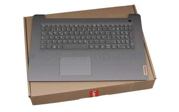 Keyboard incl. topcase DE (german) grey/grey original suitable for Lenovo IdeaPad 3-17ITL6 (82H9)