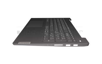 Keyboard incl. topcase DE (german) grey/grey with backlight original suitable for Lenovo IdeaPad 5-15ARE05 (81YQ)