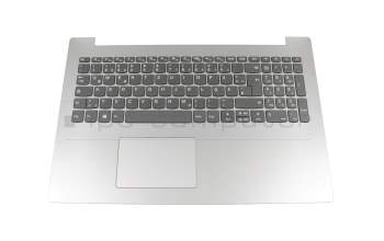 Keyboard incl. topcase DE (german) grey/silver original suitable for Lenovo IdeaPad 330-15IKB (81DE)