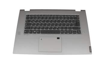 Keyboard incl. topcase DE (german) grey/silver original suitable for Lenovo IdeaPad C340-15IIL (81XJ)