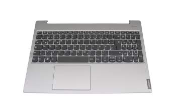 Keyboard incl. topcase DE (german) grey/silver original suitable for Lenovo IdeaPad S340-15IIL (81VW)