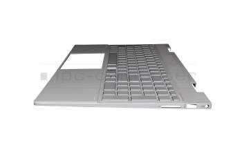 Keyboard incl. topcase DE (german) silver/silver with backlight (UMA) original suitable for HP Envy x360 15-ed1000